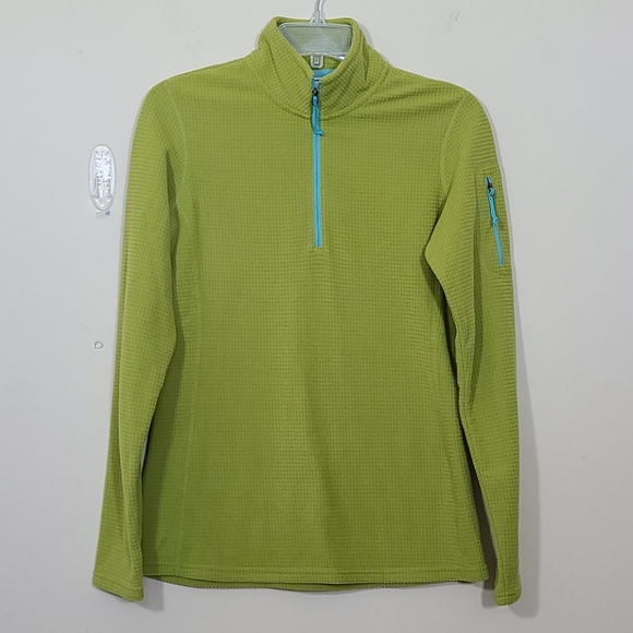 Orvis Trout Bum Waffle 1/4 Zip Green Pullover Size XS - Picture 1 of 8